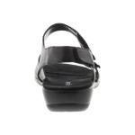 Easy Spirit Hartwell Black Leather Casual Sandals