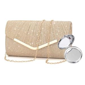 STWPYL Women's Clutch Purse with Chain Strap