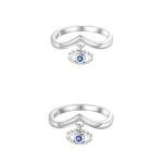 Brilliant 925 Silver Magic Eye Heart Ring