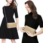 STWPYL Women's Clutch Purse with Chain Strap