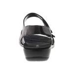 Easy Spirit Hartwell Black Leather Casual Sandals