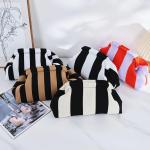 Woven Crochet Clutch Purse - Striped Summer Bag