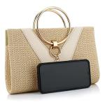 Chic Straw Crossbody Clutch Bag for Women