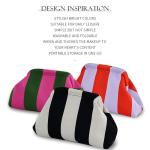 Woven Crochet Clutch Purse - Striped Summer Bag