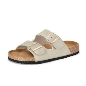 Mysoft Women’s Comfortable Adjustable Cork Sandals