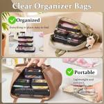 Transparent Zipper Pouches Set for Travel and Organization