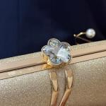 Aovtero Gold Sequin Evening Clutch Bag