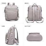 Stylish Convertible Backpack Purse with Tassel