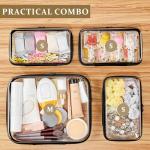Transparent Zipper Pouches Set for Travel and Organization