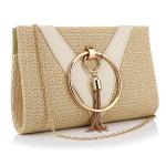 Chic Straw Crossbody Clutch Bag for Women