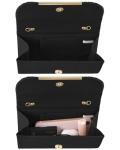 TINDTOP Black Evening Clutch Purse for Women