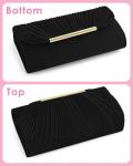 TINDTOP Black Evening Clutch Purse for Women