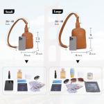 INICAT Women's Lightweight Vegan Leather Sling Bag