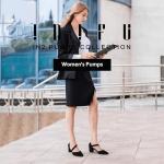 IDIFU Black Strappy Heels for Women