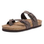FITORY Women's Comfort Cork Slide Sandals - Brown