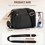 Marvolia Women's Soft Vegan Leather Crossbody Bag