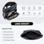 Roulens Women's Vegan Leather Crossbody Bag with Tassel