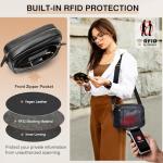 Marvolia Women's Soft Vegan Leather Crossbody Bag