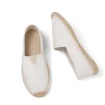 MCRONJI White Closed Toe Canvas Espadrille Loafers