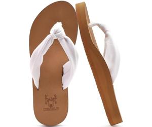 KuaiLu Women's Comfortable Arch Support Flip Flops