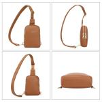 INICAT Women's Lightweight Vegan Leather Sling Bag