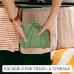 HOMESPON Large Women's Canvas Tote Bag - Green