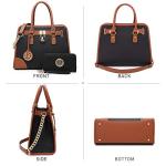 Dasein Women’s Black Handbag and Hobo Bag Set