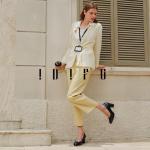 IDIFU Black Round Toe Chunky Heels for Women