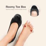 DREAM PAIRS Black Chunky Block Heels for Work