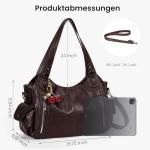 Soft Leather Slouchy Hobo Bag in Coffee