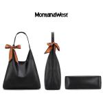 Montana West Slouchy Hobo Bag with Scarf