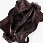 Soft Leather Slouchy Hobo Bag in Coffee