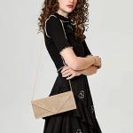 Sparkling Larcenciel Evening Clutch Bag in Gold