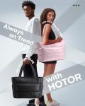 HOTOR Multi-Pocket Puffer Tote Bag for Women