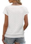 Trendy Women's V-Neck Summer Tops in White