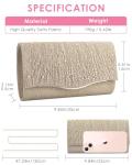 Elegant Evening Clutch Purse for Weddings and Events