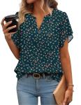 Stylish Short Sleeve Chiffon Blouse for Women