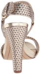 Karl Lagerfeld Gold Snake Ankle Strap Heels