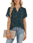 Stylish Short Sleeve Chiffon Blouse for Women