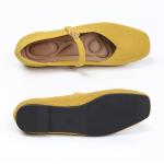 Ginger Knit Ballet Flats with Ankle Strap