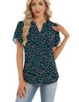 Stylish Short Sleeve Chiffon Blouse for Women