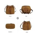 AFKOMST Suede Slouchy Bucket Bag for Women