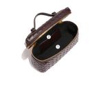 Eautyba Women's Silver Woven Crossbody Handbag