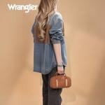 Wrangler Brown Mini Crossbody Barrel Bag for Women