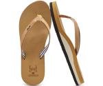 Women's Kaki Arch Support Yoga Flip Flops
