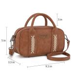 Wrangler Brown Mini Crossbody Barrel Bag for Women