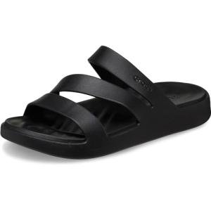 Crocs Women's Black Strappy Getaway Sandals, Size 6