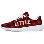 Custom Bear Family Running Sneakers in Plaid