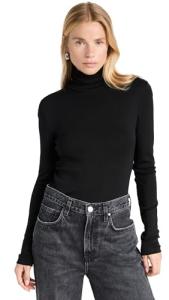 Elegant Black Classic Turtleneck for Women
