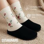 CUSHIONAIRE Lute Black Suede Leather Clogs for Women